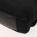 BVLGARI Logo Mania Shoulder Bag Canvas Black Auth BA1529-15