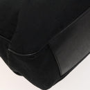 BVLGARI Logo Mania Shoulder Bag Canvas Black Auth BA1529-16