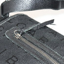 BVLGARI Logo Mania Shoulder Bag Canvas Black Auth BA1529-10