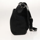 BVLGARI Logo Mania Shoulder Bag Canvas Black Auth BA1529-3
