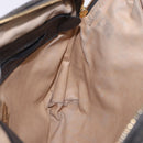 BOTTEGA VENETA INTRECCIATO Shoulder Bag Leather Silver Gold Tone Auth BA15290-21