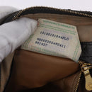 BOTTEGA VENETA INTRECCIATO Shoulder Bag Leather Silver Gold Tone Auth BA15290-12