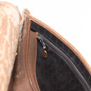Christian Dior Honeycomb Shoulder Bag PVC Leather Black Gold Tone Auth BA15293-20