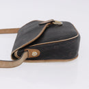 Christian Dior Honeycomb Shoulder Bag PVC Leather Black Gold Tone Auth BA15293-5