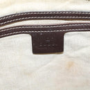 GUCCI GG Supreme Shoulder Bag PVC Leather Beige Gold Tone 201446 Auth BA15294-18