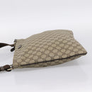 GUCCI GG Supreme Shoulder Bag PVC Leather Beige Gold Tone 201446 Auth BA15294-3