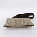 GUCCI GG Supreme Shoulder Bag PVC Leather Beige Gold Tone 201446 Auth BA15294-5