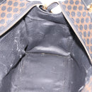 CELINE Macadam Hand Bag PVC Leather Black Gold Tone Auth BA15296-19