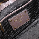 PRADA Hand Bag Leather 2way Brown Gold Tone Auth BA15297-21