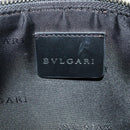 BVLGARI Logo mania Shoulder Bag Canvas Black Auth BA153-15