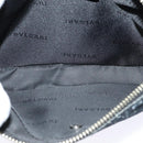BVLGARI Logo mania Shoulder Bag Canvas Black Auth BA153-11