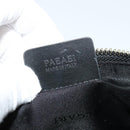 BVLGARI Logo mania Shoulder Bag Canvas Black Auth BA153-12
