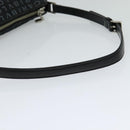 BVLGARI Logo mania Shoulder Bag Canvas Black Auth BA153-7