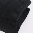 FENDI Zucchino Canvas Hand Bag Black Silver Auth BA15300-17