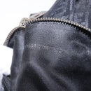 FENDI Zucchino Canvas Hand Bag Black Silver Auth BA15300-12