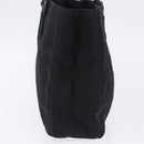 FENDI Zucchino Canvas Hand Bag Black Silver Auth BA15300-4
