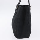 FENDI Zucchino Canvas Hand Bag Black Silver Auth BA15300-5