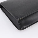 LOUIS VUITTON Epi Sellier Dragonne Clutch Bag Black M52612 LV Auth BA15301-16