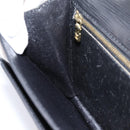 LOUIS VUITTON Epi Sellier Dragonne Clutch Bag Black M52612 LV Auth BA15301-19