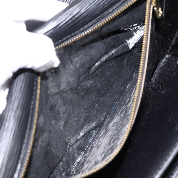 LOUIS VUITTON Epi Sellier Dragonne Clutch Bag Black M52612 LV Auth BA15301
