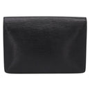 LOUIS VUITTON Epi Sellier Dragonne Clutch Bag Black M52612 LV Auth BA15301-2