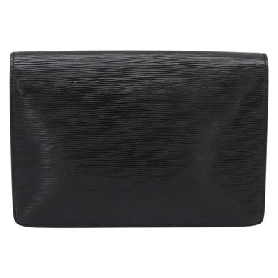 LOUIS VUITTON Epi Sellier Dragonne Clutch Bag Black M52612 LV Auth BA15301 - 0
