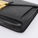 LOUIS VUITTON Epi Sellier Dragonne Clutch Bag Black M52612 LV Auth BA15301-7