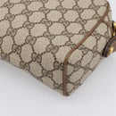 GUCCI GG Supreme Web Sherry Line Clutch Bag PVC Beige 014 904 0020 Auth BA15302-16