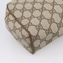 GUCCI GG Supreme Web Sherry Line Clutch Bag PVC Beige 014 904 0020 Auth BA15302-17