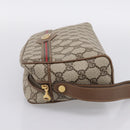 GUCCI GG Supreme Web Sherry Line Clutch Bag PVC Beige 014 904 0020 Auth BA15302-3