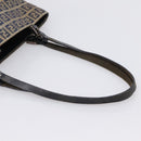 FENDI Zucchino Canvas Hand Bag Navy Silver Auth BA15304-7