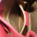 GUCCI Bamboo Backpack Suede Red Gold Tone 003 1705 0030 Auth BA15308-28