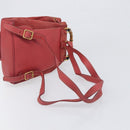 GUCCI Bamboo Backpack Suede Red Gold Tone 003 1705 0030 Auth BA15308-9