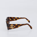 CHANEL Tortoise Pattern Sunglasses Plastic Brown Gold CC Auth BA15309-4