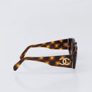 CHANEL Tortoise Pattern Sunglasses Plastic Brown Gold CC Auth BA15309-5