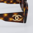 CHANEL Tortoise Pattern Sunglasses Plastic Brown Gold CC Auth BA15309-8