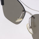 PRADA Sunglasses Metal Silver Black Auth BA15310-12