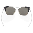 PRADA Sunglasses Metal Silver Black Auth BA15310-3