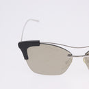 PRADA Sunglasses Metal Silver Black Auth BA15310-4