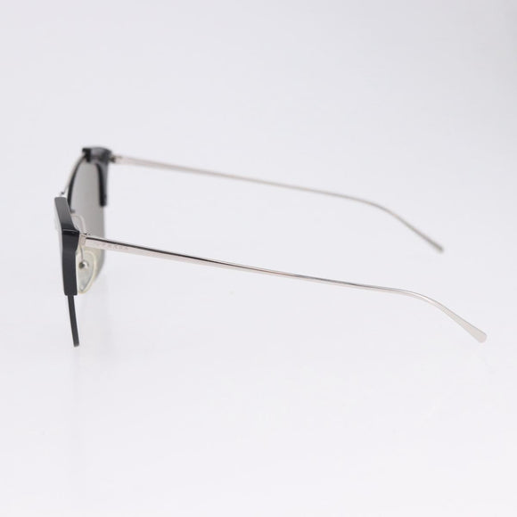 PRADA Sunglasses Metal Silver Black Auth BA15310