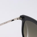 SAINT LAURENT Sunglasses Plastic Black Silver Auth BA15311-10