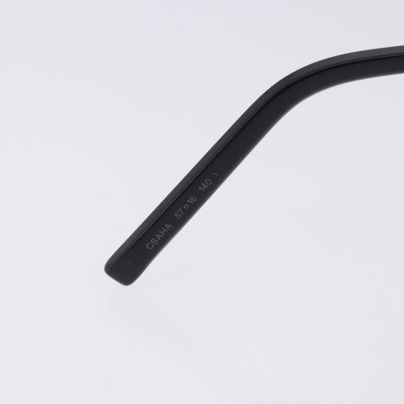 SAINT LAURENT Sunglasses Plastic Black Silver Auth BA15311