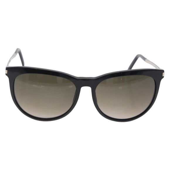 SAINT LAURENT Sunglasses Plastic Black Silver Auth BA15311