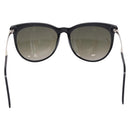 SAINT LAURENT Sunglasses Plastic Black Silver Auth BA15311-3