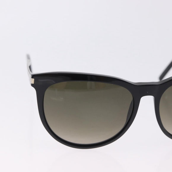 SAINT LAURENT Sunglasses Plastic Black Silver Auth BA15311
