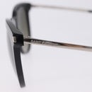 SAINT LAURENT Sunglasses Plastic Black Silver Auth BA15311-7