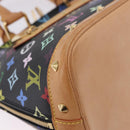 LOUIS VUITTON Monogram Multicolor Alma Hand Bag Black M92646 LV Auth BA15314V-10