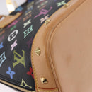 LOUIS VUITTON Monogram Multicolor Alma Hand Bag Black M92646 LV Auth BA15314V-15