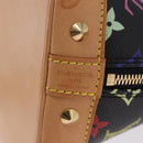 LOUIS VUITTON Monogram Multicolor Alma Hand Bag Black M92646 LV Auth BA15314V-17