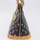 LOUIS VUITTON Monogram Multicolor Alma Hand Bag Black M92646 LV Auth BA15314V-3